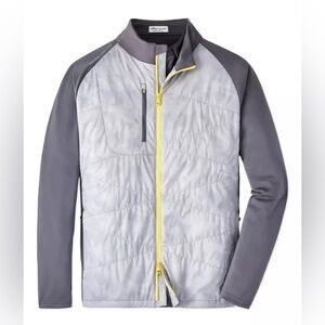 PETER MILLAR ENDEAVOR HYBRID PERFORMANCE JACKET LARGE GALE GREY / IRON $245